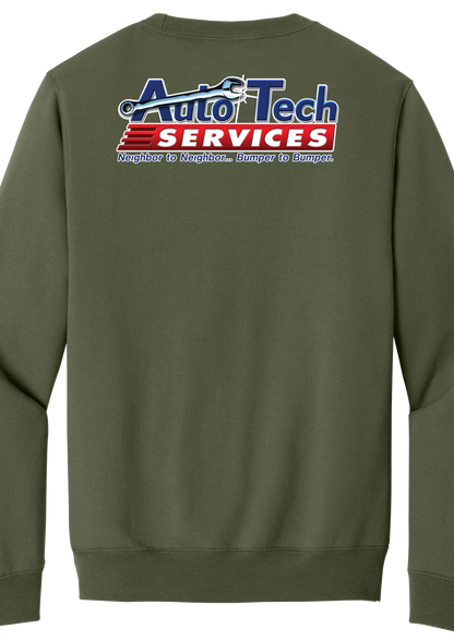 Pocket Sweatshirt - Core Fleece Crewneck w/ Kangaroo Pocket PC78PKT - Auto Tech Services