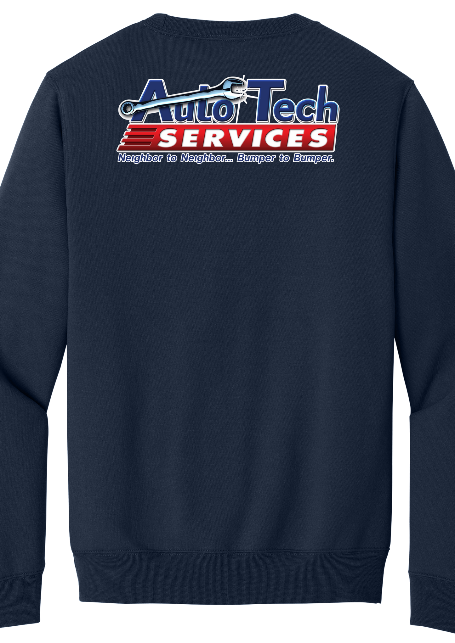 Pocket Sweatshirt - Core Fleece Crewneck w/ Kangaroo Pocket PC78PKT - Auto Tech Services