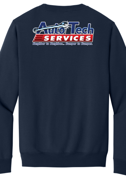 Pocket Sweatshirt - Core Fleece Crewneck w/ Kangaroo Pocket PC78PKT - Auto Tech Services