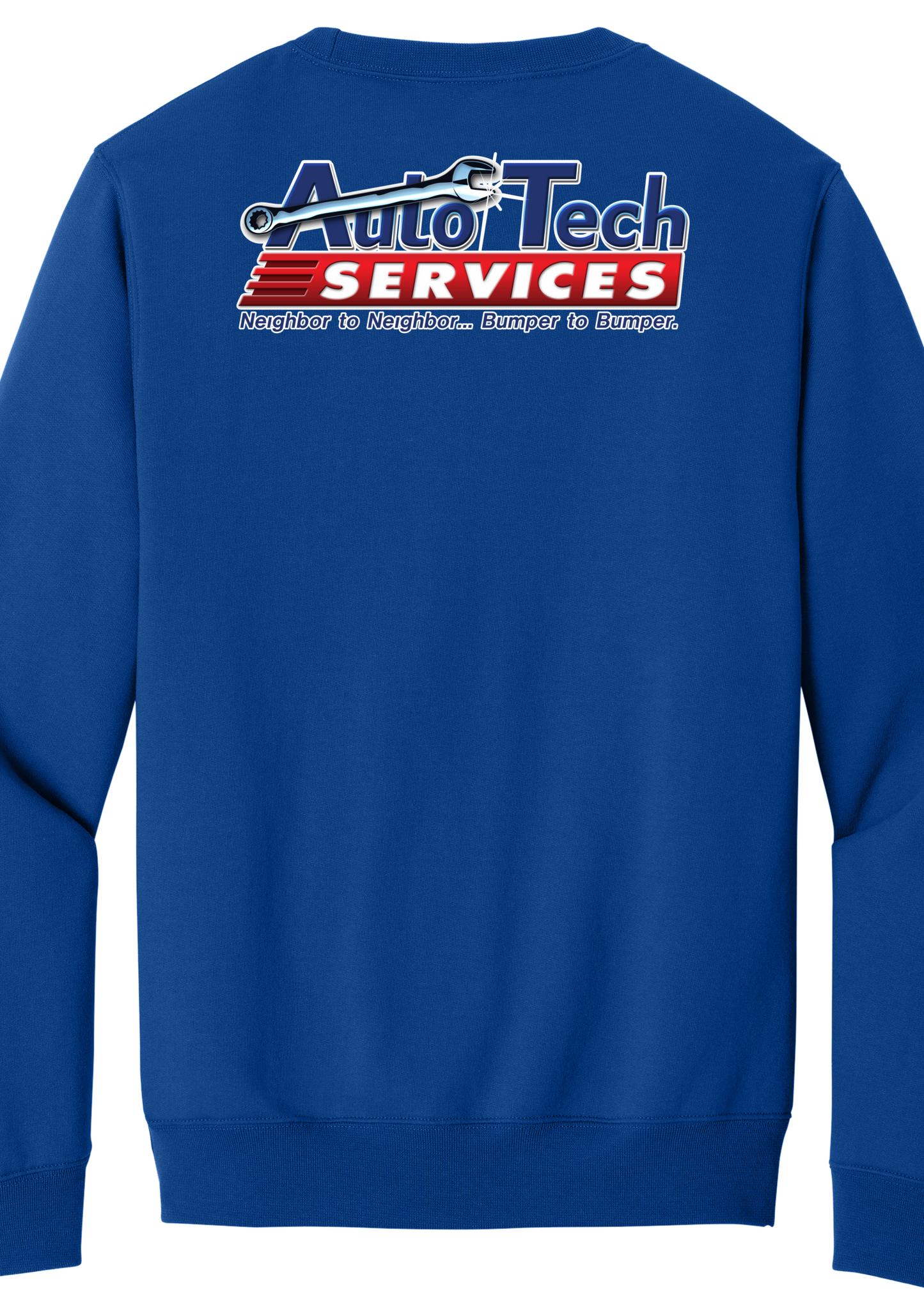 Pocket Sweatshirt - Core Fleece Crewneck w/ Kangaroo Pocket PC78PKT - Auto Tech Services