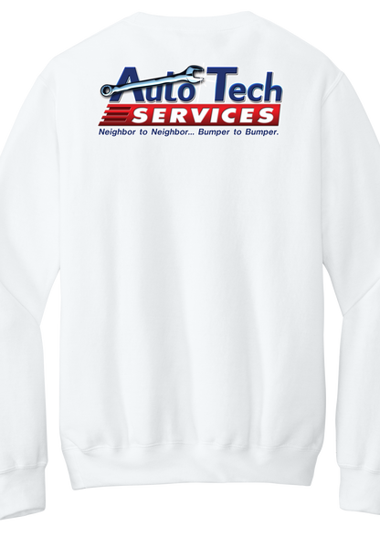 Pocket Sweatshirt - Core Fleece Crewneck w/ Kangaroo Pocket PC78PKT - Auto Tech Services