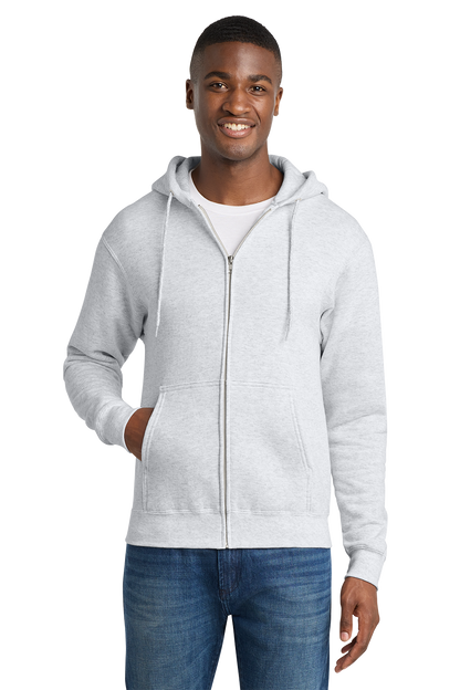 Economy Full-Zip Sweatshirt - Port & Company Core Fleece Cadet - PC78ZH