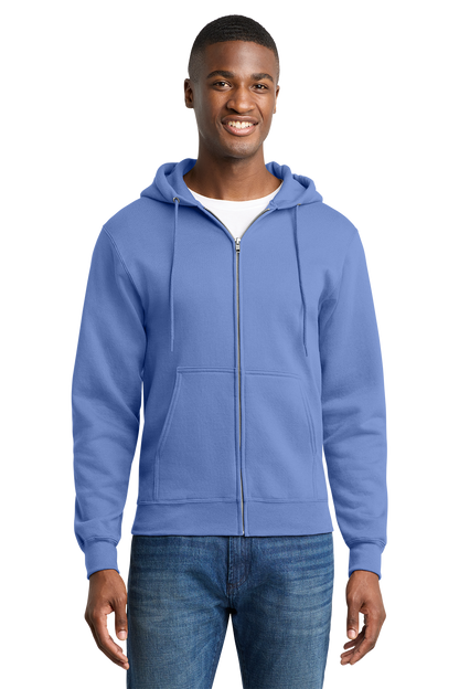 Economy Full-Zip Sweatshirt - Port & Company Core Fleece Cadet - PC78ZH