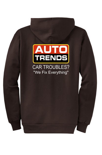 Economy Hoodie - FULL ZIP - Port  Company Core Fleece Hooded Sweatshirt PC78ZH - Auto Trends