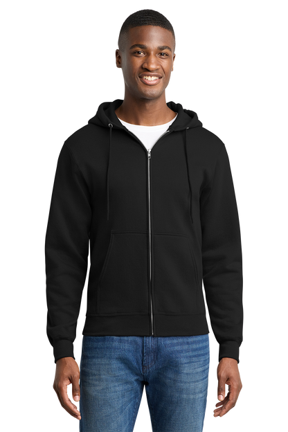 Economy Full-Zip Sweatshirt - Port & Company Core Fleece Cadet - PC78ZH