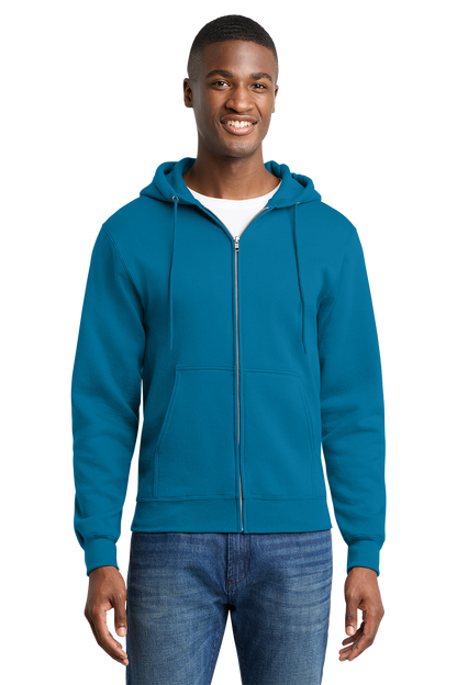 Economy Full-Zip Sweatshirt - Port & Company Core Fleece Cadet - PC78ZH
