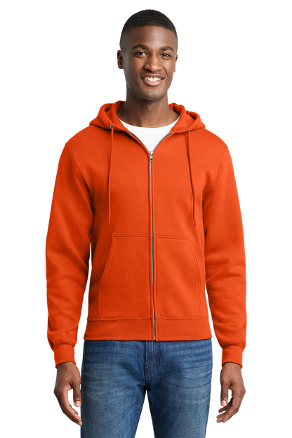Economy Full-Zip Sweatshirt - Port & Company Core Fleece Cadet - PC78ZH
