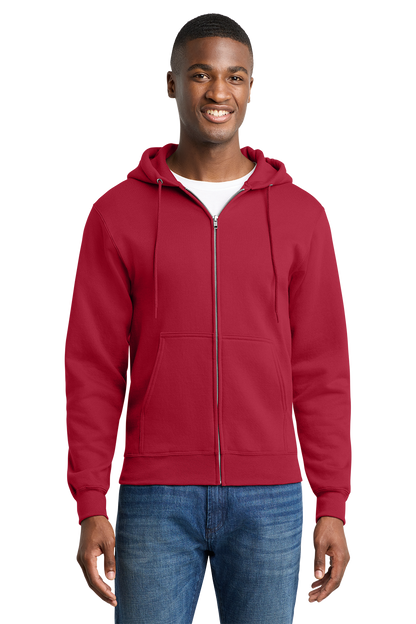 Economy Full-Zip Sweatshirt - Port & Company Core Fleece Cadet - PC78ZH