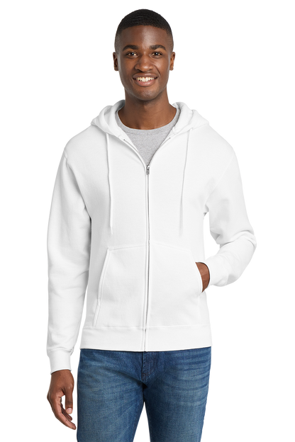 Economy Full-Zip Sweatshirt - Port & Company Core Fleece Cadet - PC78ZH