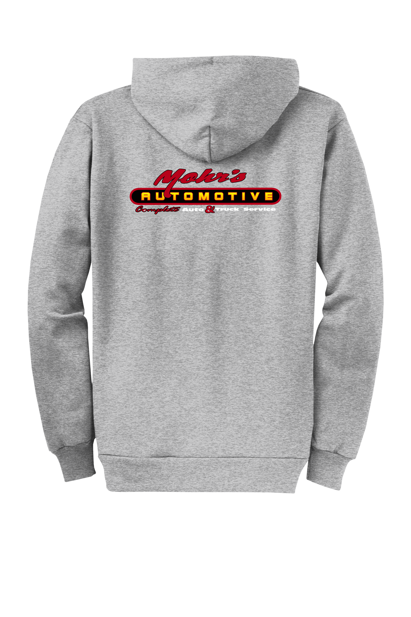 Economy Hoodie - FULL ZIP - Port  Company Core Fleece Hooded Sweatshirt PC78ZH - Mohr's Automotive