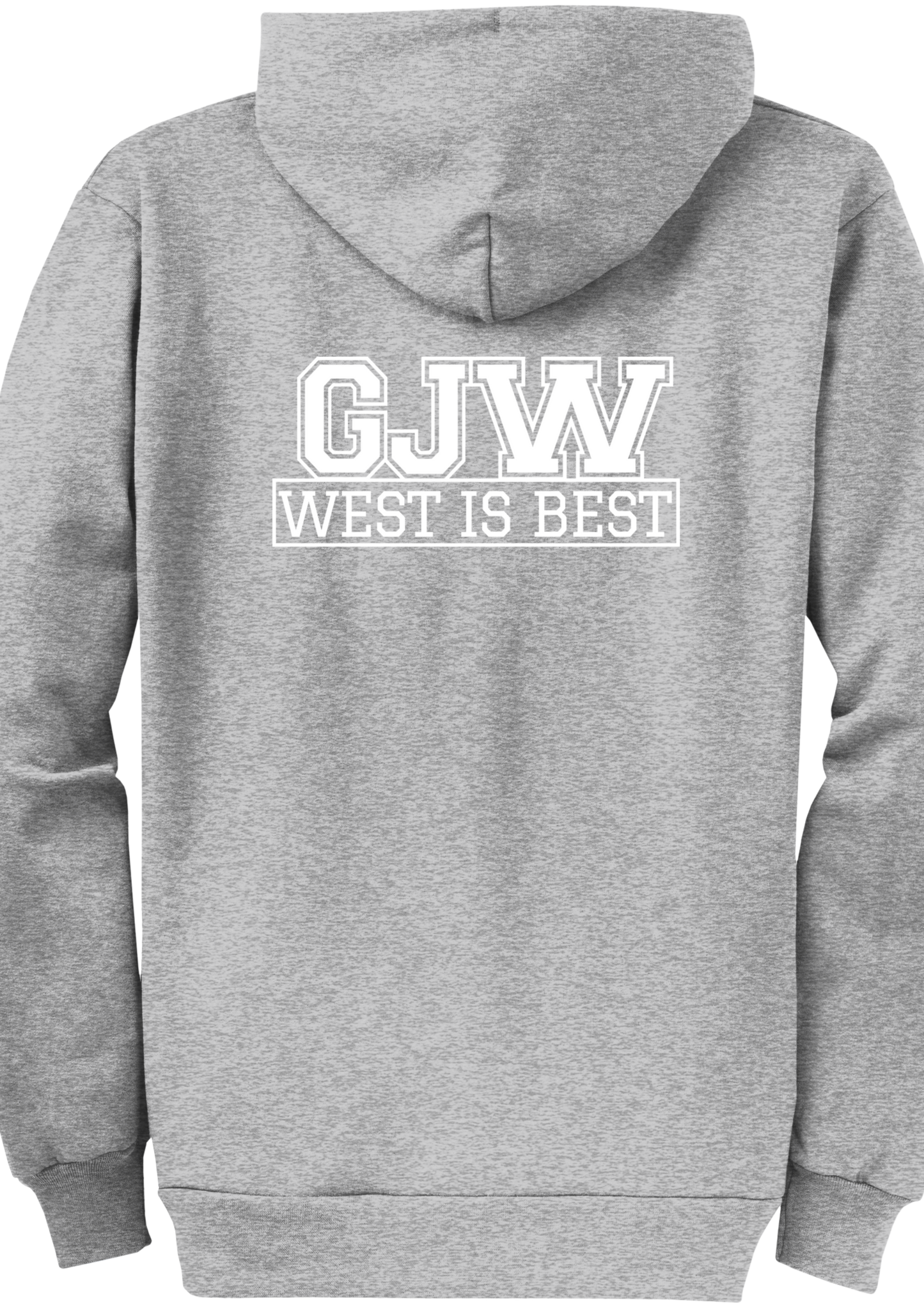 Economy Hoodie - FULL ZIP - Port  Company Core Fleece Hooded Sweatshirt PC78ZH - George J West Elementary School