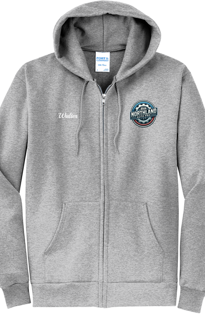 Economy Hoodie - FULL ZIP - Port  Company Core Fleece Hooded Sweatshirt PC78ZH - Northland Auto Pro