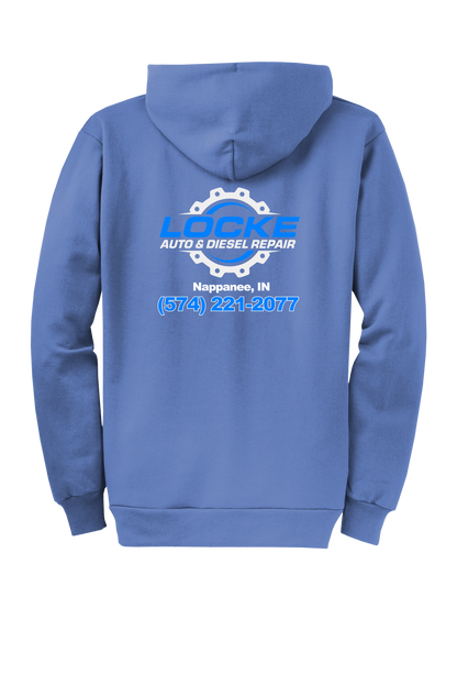 Hoodie - Full Zip Core Fleece Hooded Sweatshirt PC78ZH - Locke Auto & Diesel Repair