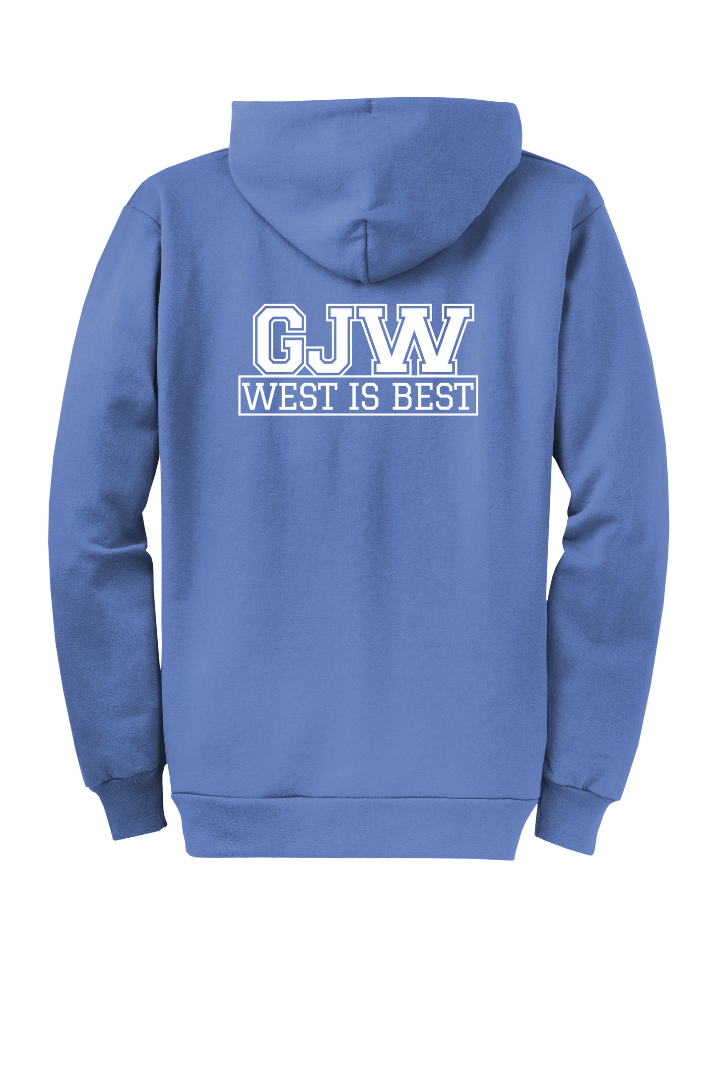 Economy Hoodie - FULL ZIP - Port  Company Core Fleece Hooded Sweatshirt PC78ZH - George J West Elementary School
