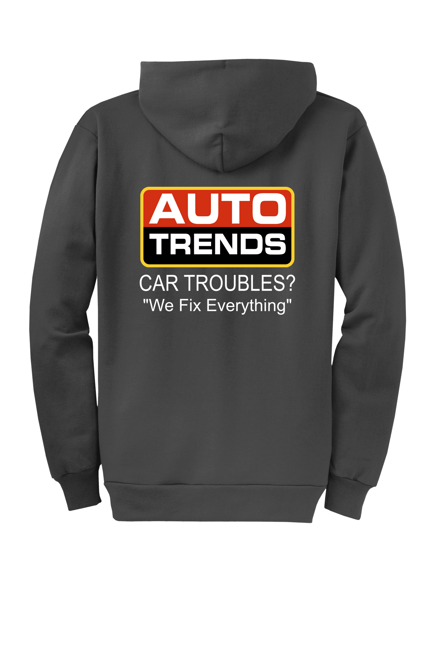 Economy Hoodie - FULL ZIP - Port  Company Core Fleece Hooded Sweatshirt PC78ZH - Auto Trends