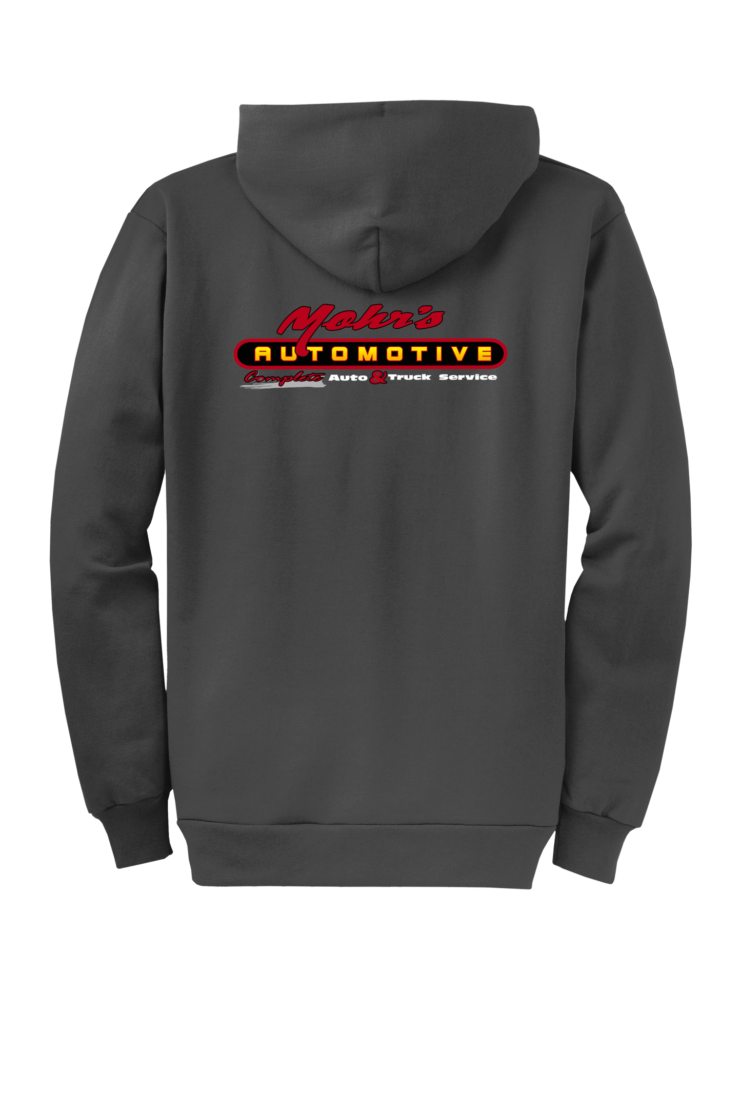 Economy Hoodie - FULL ZIP - Port  Company Core Fleece Hooded Sweatshirt PC78ZH - Mohr's Automotive