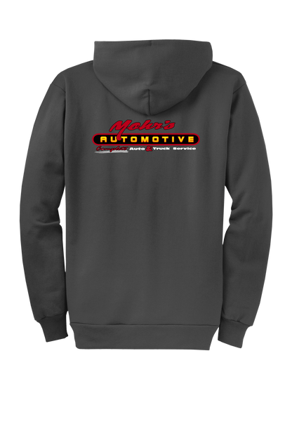 Economy Hoodie - FULL ZIP - Port  Company Core Fleece Hooded Sweatshirt PC78ZH - Mohr's Automotive