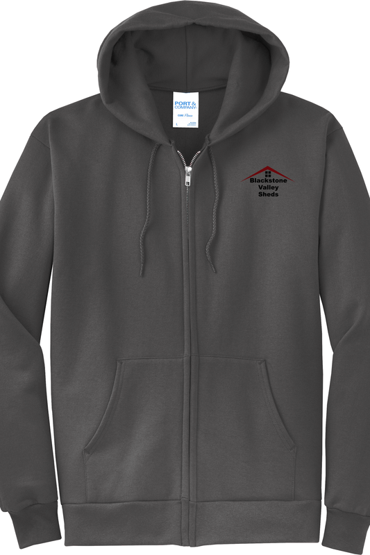 Port & Company® Core Fleece Full-Zip Hoodie  - Blackstone Valley Sheds