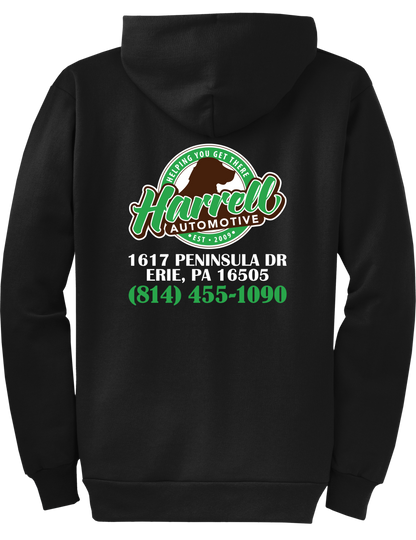 Hoodie - FULL ZIP - Core Fleece Hooded Sweatshirt PC78ZH - Harrell Automotive