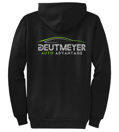 HOODIE FULL ZIP 7.8oz - Port  Company Core Fleece Pullover Hooded Sweatshirt PC78ZH - Deutmeyer Auto Advantage