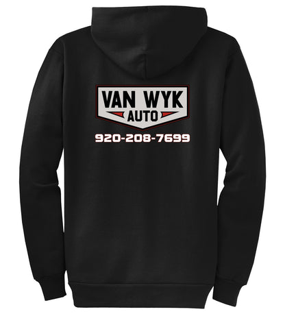 HOODIE FULL ZIP - Port  Company Core Fleece Hooded Sweatshirt PC78ZH - Van Wyk Auto