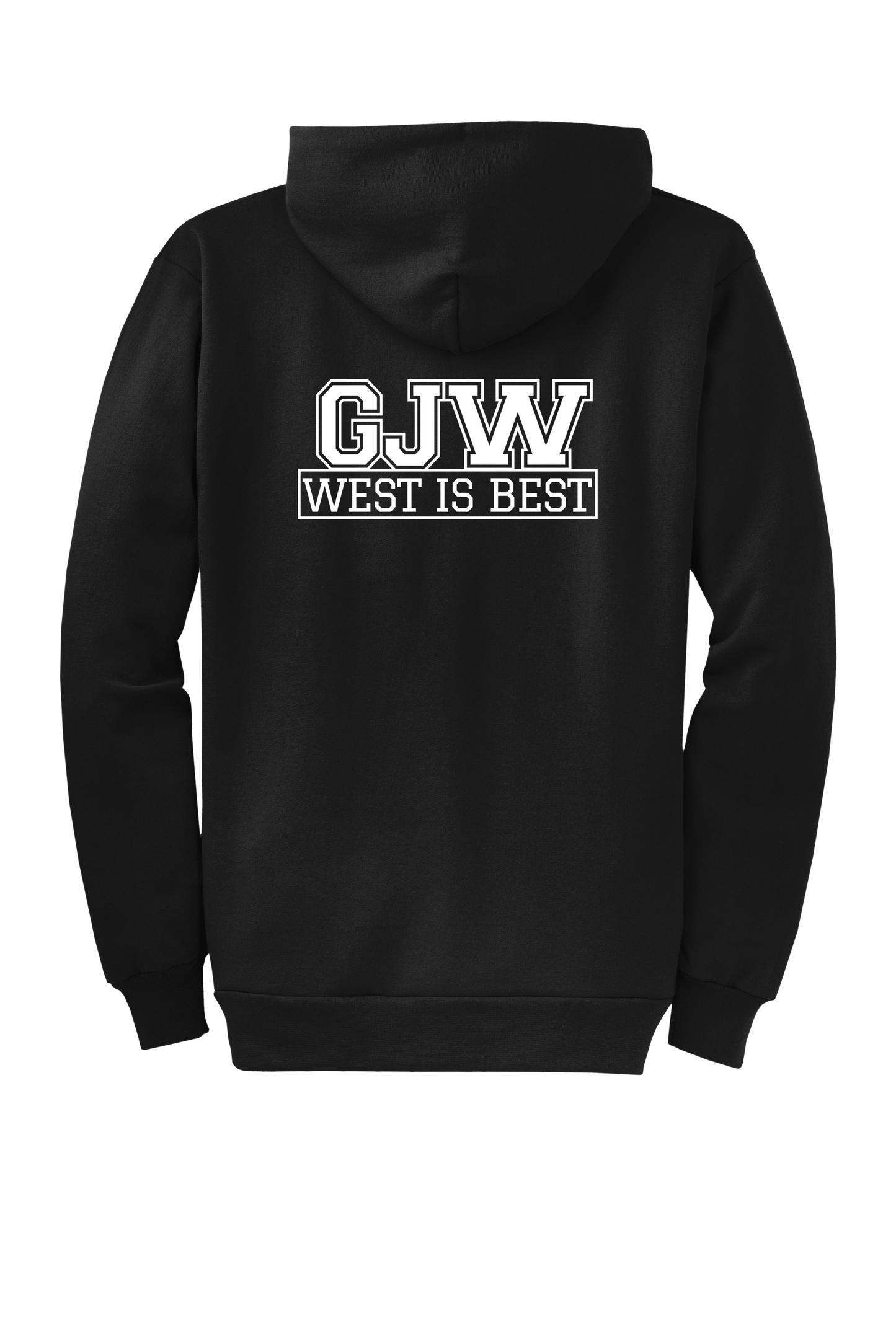 Economy Hoodie - FULL ZIP - Port  Company Core Fleece Hooded Sweatshirt PC78ZH - George J West Elementary School