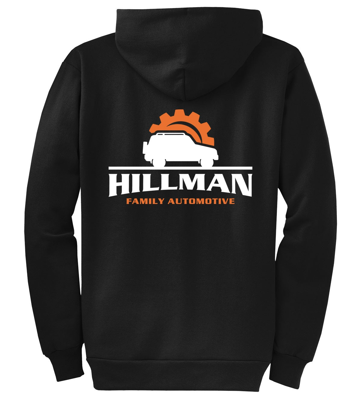 HOODIE FULL ZIP 7.8oz - Port  Company Core Fleece Pullover Hooded Sweatshirt PC78ZH - Hillman Family Automotive