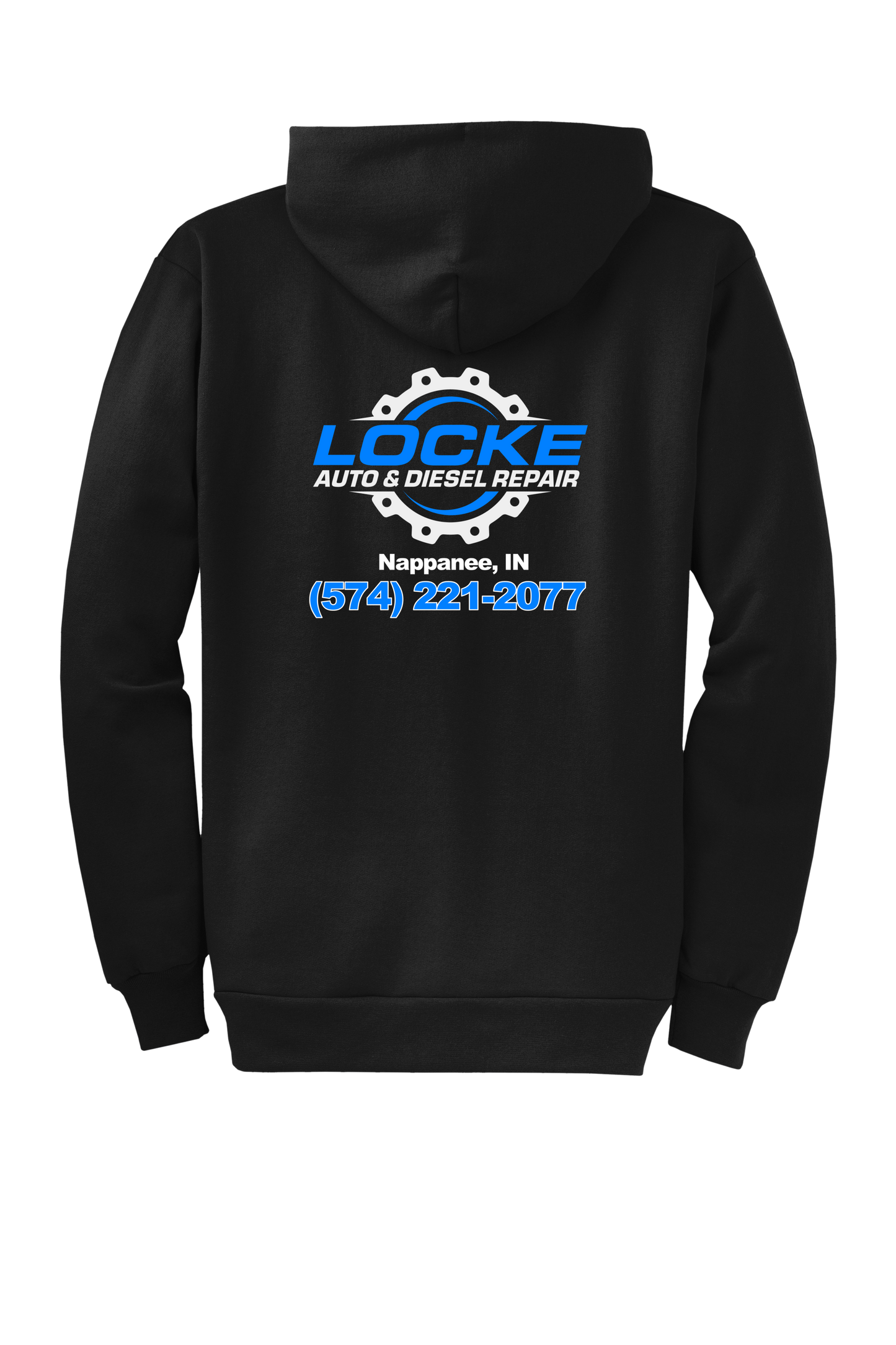 Hoodie - Full Zip Core Fleece Hooded Sweatshirt PC78ZH - Locke Auto & Diesel Repair