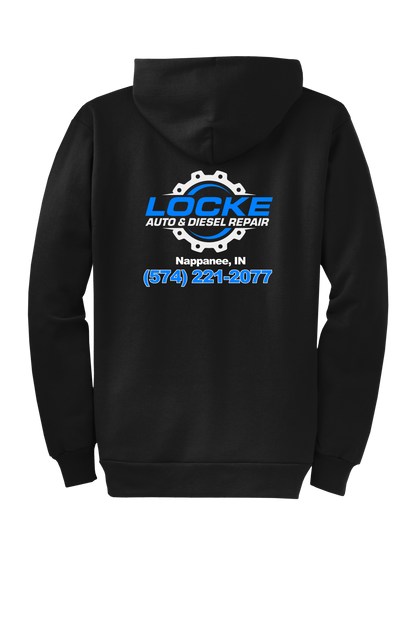 Hoodie - Full Zip Core Fleece Hooded Sweatshirt PC78ZH - Locke Auto & Diesel Repair