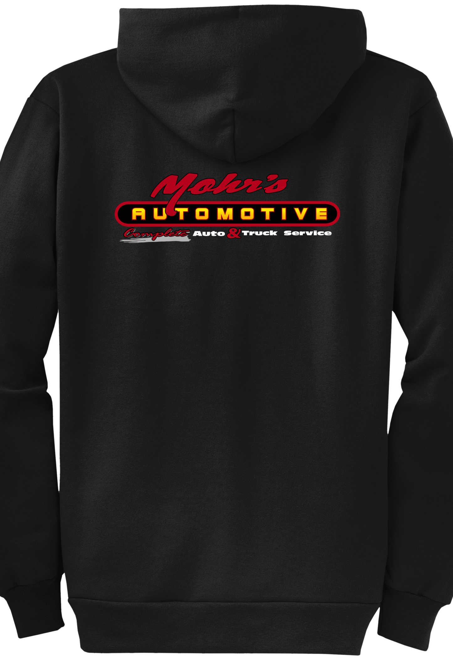 Economy Hoodie - FULL ZIP - Port  Company Core Fleece Hooded Sweatshirt PC78ZH - Mohr's Automotive