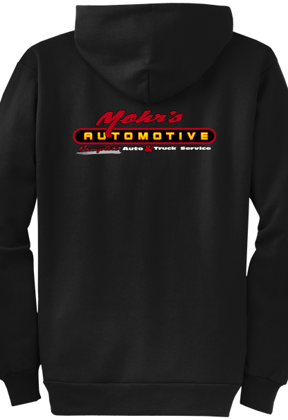 Economy Hoodie - FULL ZIP - Port  Company Core Fleece Hooded Sweatshirt PC78ZH - Mohr's Automotive