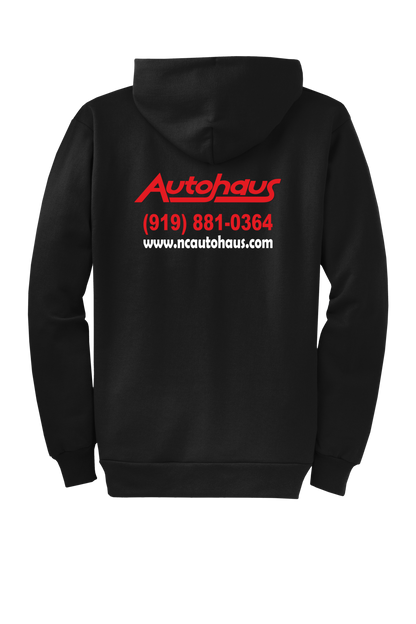 Economy Hoodie - FULL ZIP - Port  Company Core Fleece Hooded Sweatshirt PC78ZH - Autohaus