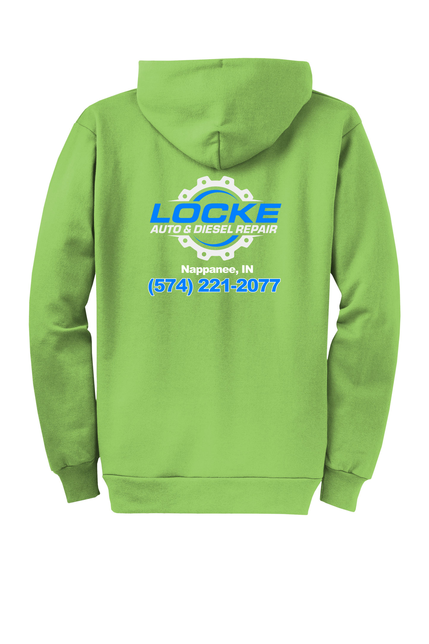 Hoodie - Full Zip Core Fleece Hooded Sweatshirt PC78ZH - Locke Auto & Diesel Repair