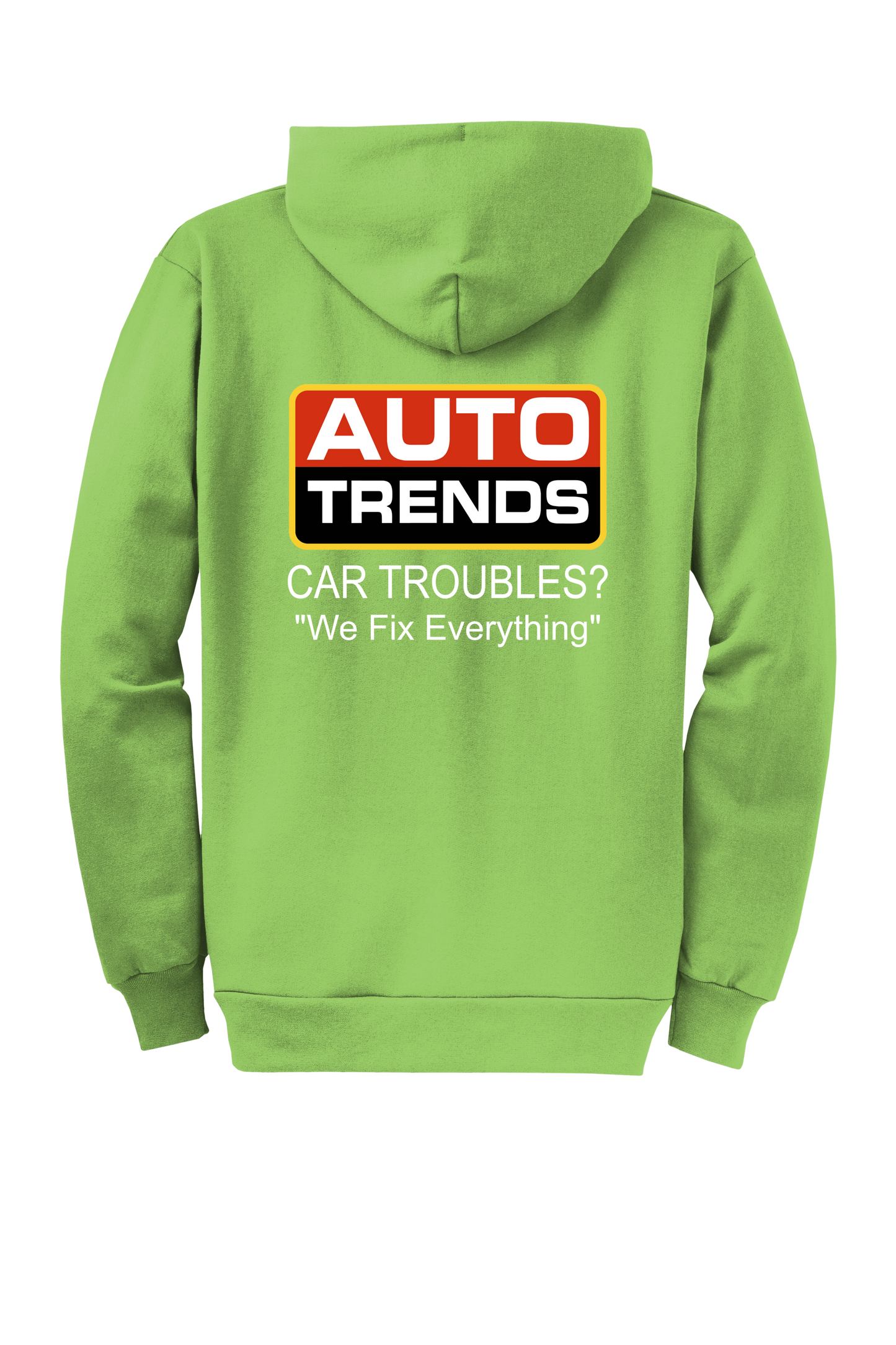 Economy Hoodie - FULL ZIP - Port  Company Core Fleece Hooded Sweatshirt PC78ZH - Auto Trends