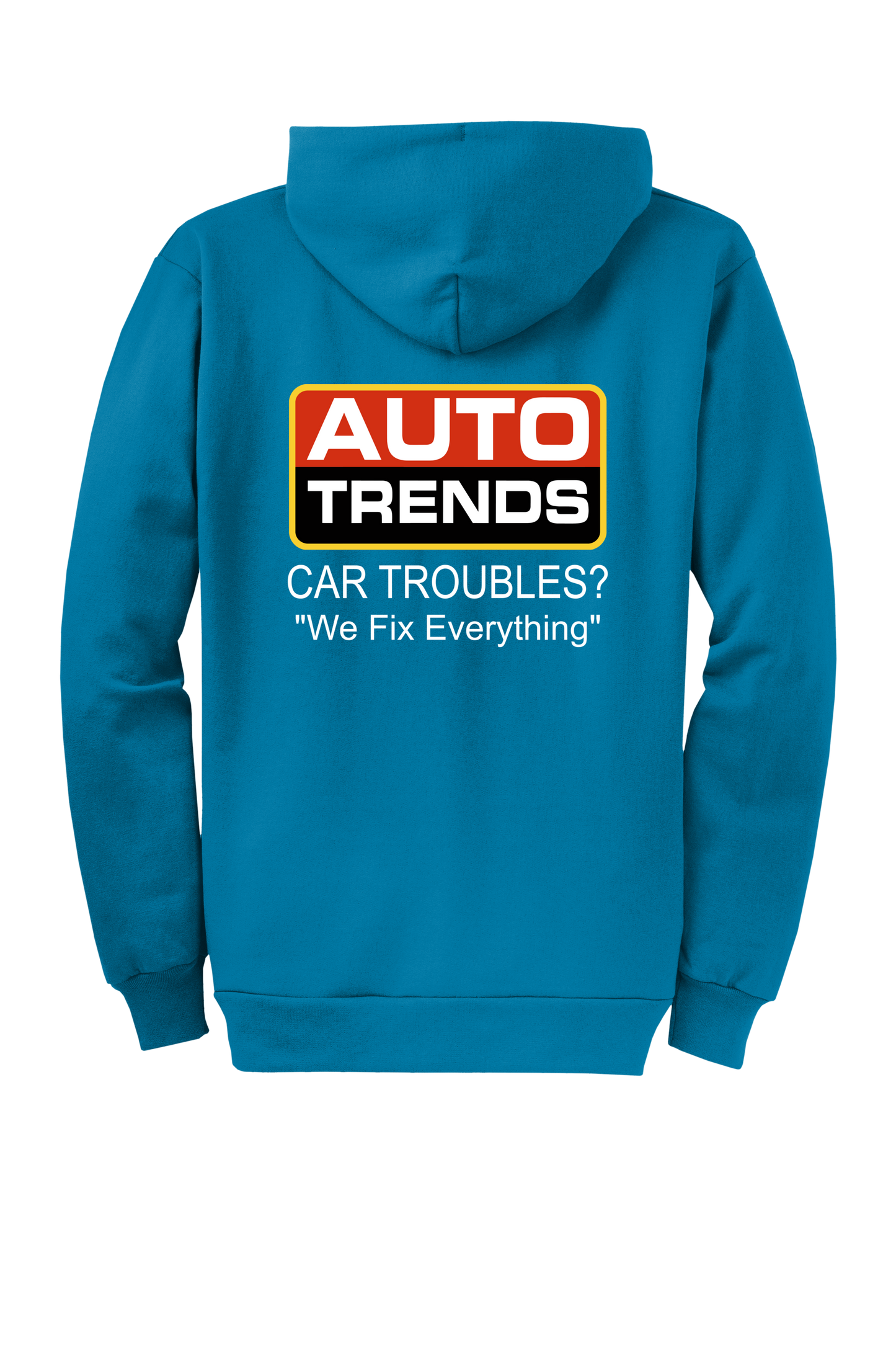 Economy Hoodie - FULL ZIP - Port  Company Core Fleece Hooded Sweatshirt PC78ZH - Auto Trends