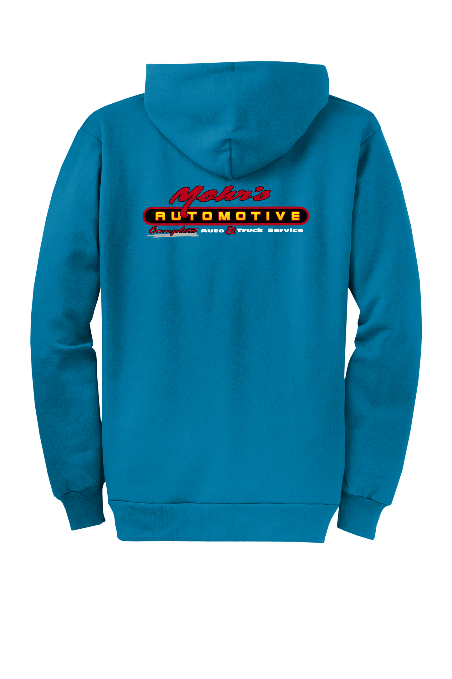 Economy Hoodie - FULL ZIP - Port  Company Core Fleece Hooded Sweatshirt PC78ZH - Mohr's Automotive