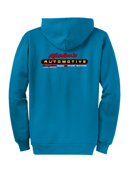 Economy Hoodie - FULL ZIP - Port  Company Core Fleece Hooded Sweatshirt PC78ZH - Mohr's Automotive