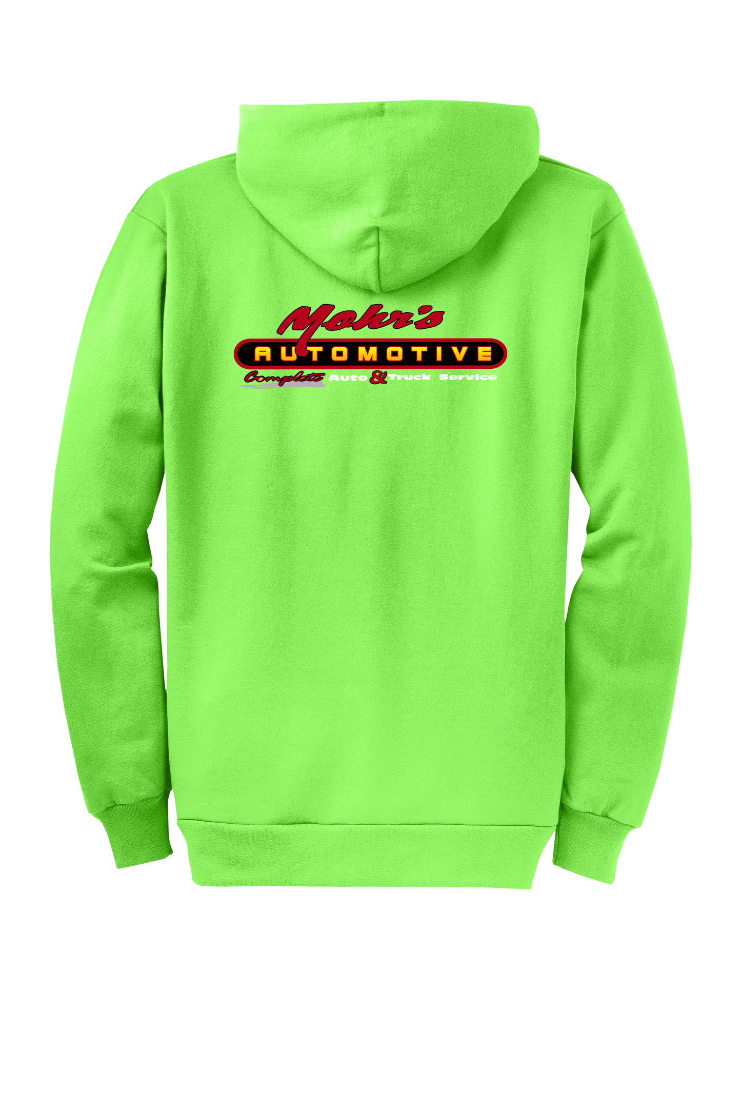 Economy Hoodie - FULL ZIP - Port  Company Core Fleece Hooded Sweatshirt PC78ZH - Mohr's Automotive