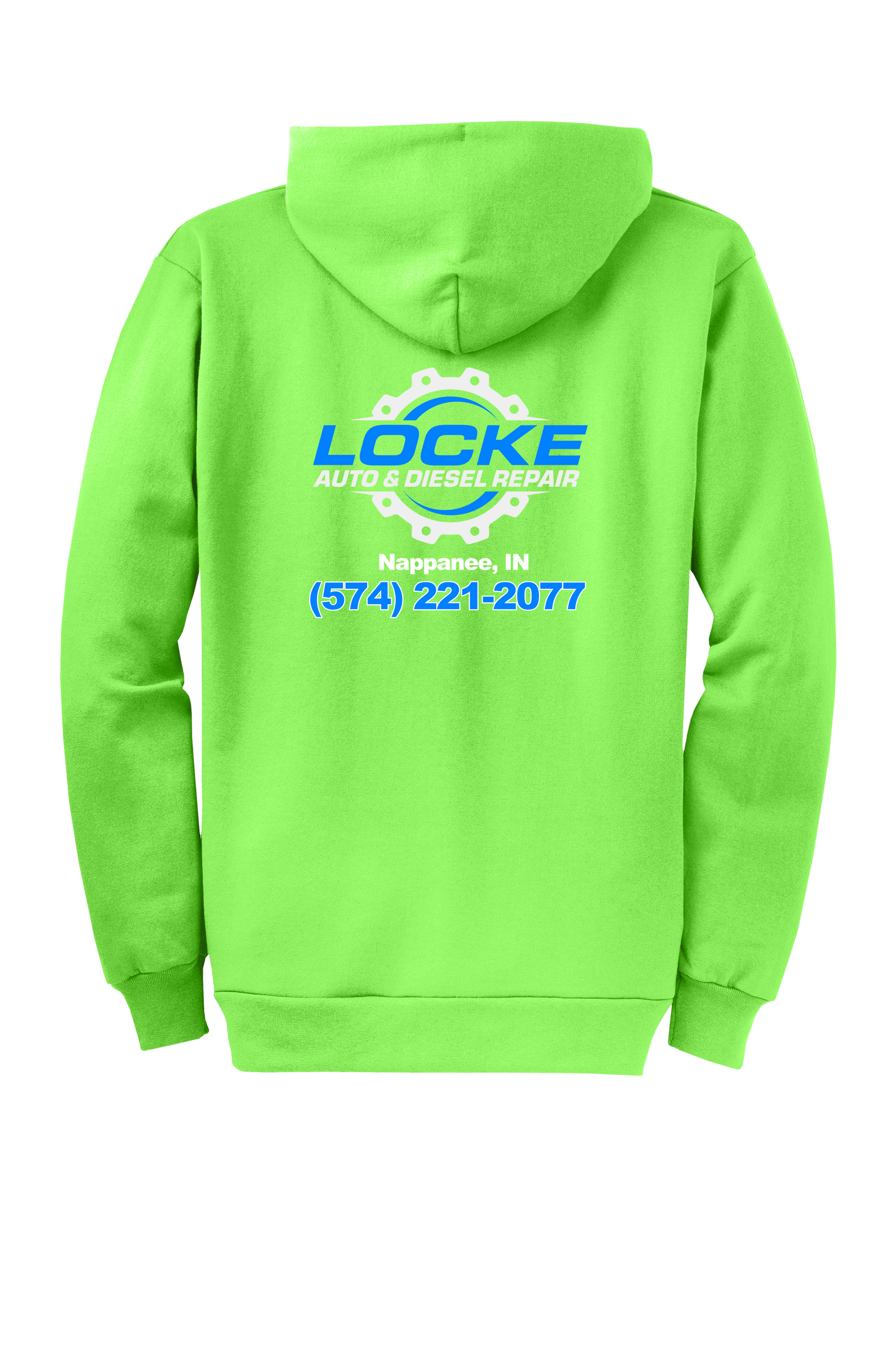 Hoodie - Full Zip Core Fleece Hooded Sweatshirt PC78ZH - Locke Auto & Diesel Repair