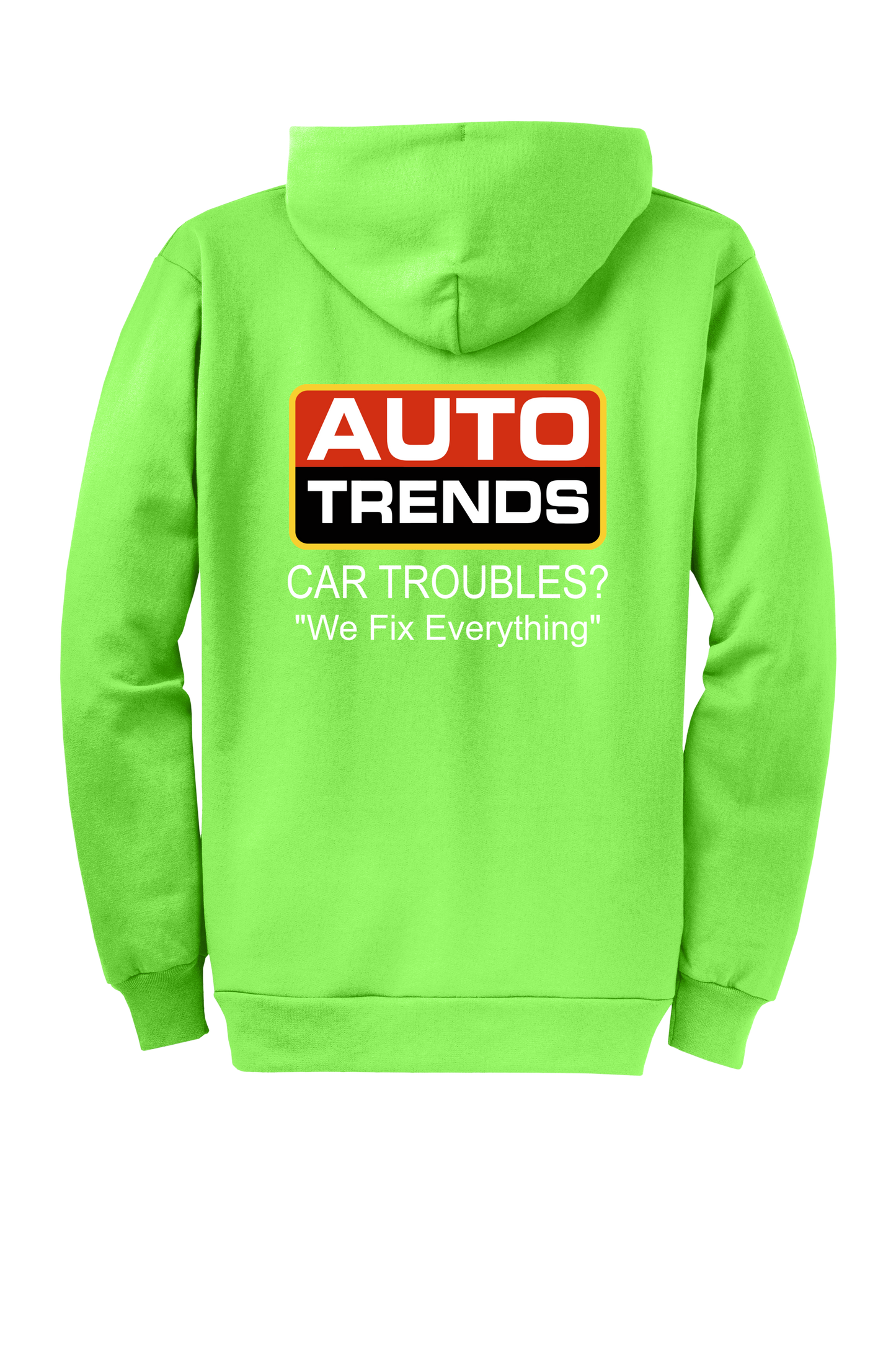 Economy Hoodie - FULL ZIP - Port  Company Core Fleece Hooded Sweatshirt PC78ZH - Auto Trends