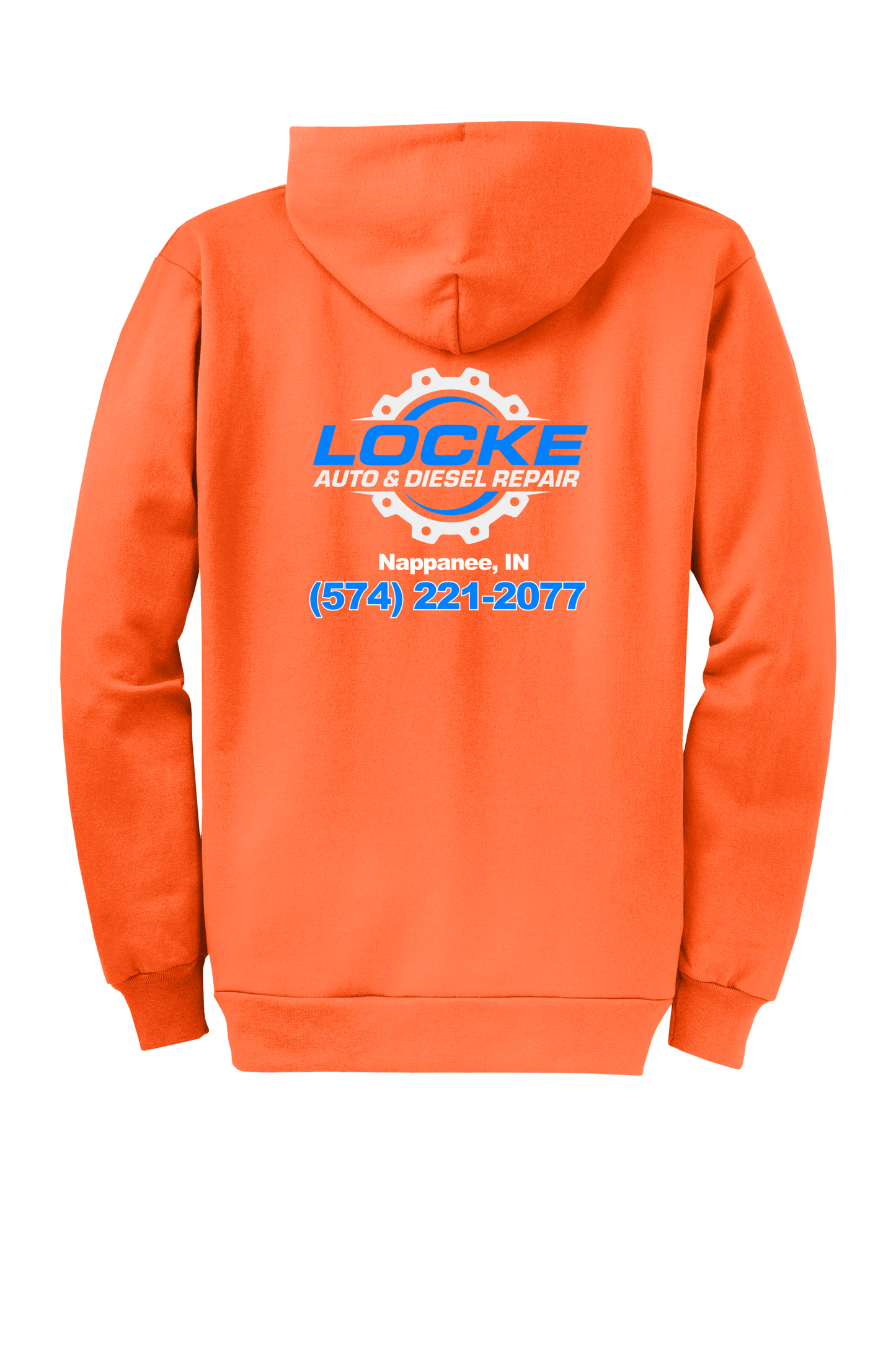 Hoodie - Full Zip Core Fleece Hooded Sweatshirt PC78ZH - Locke Auto & Diesel Repair