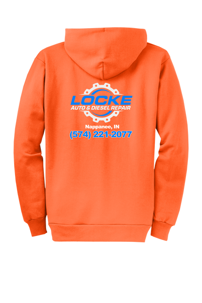 Hoodie - Full Zip Core Fleece Hooded Sweatshirt PC78ZH - Locke Auto & Diesel Repair