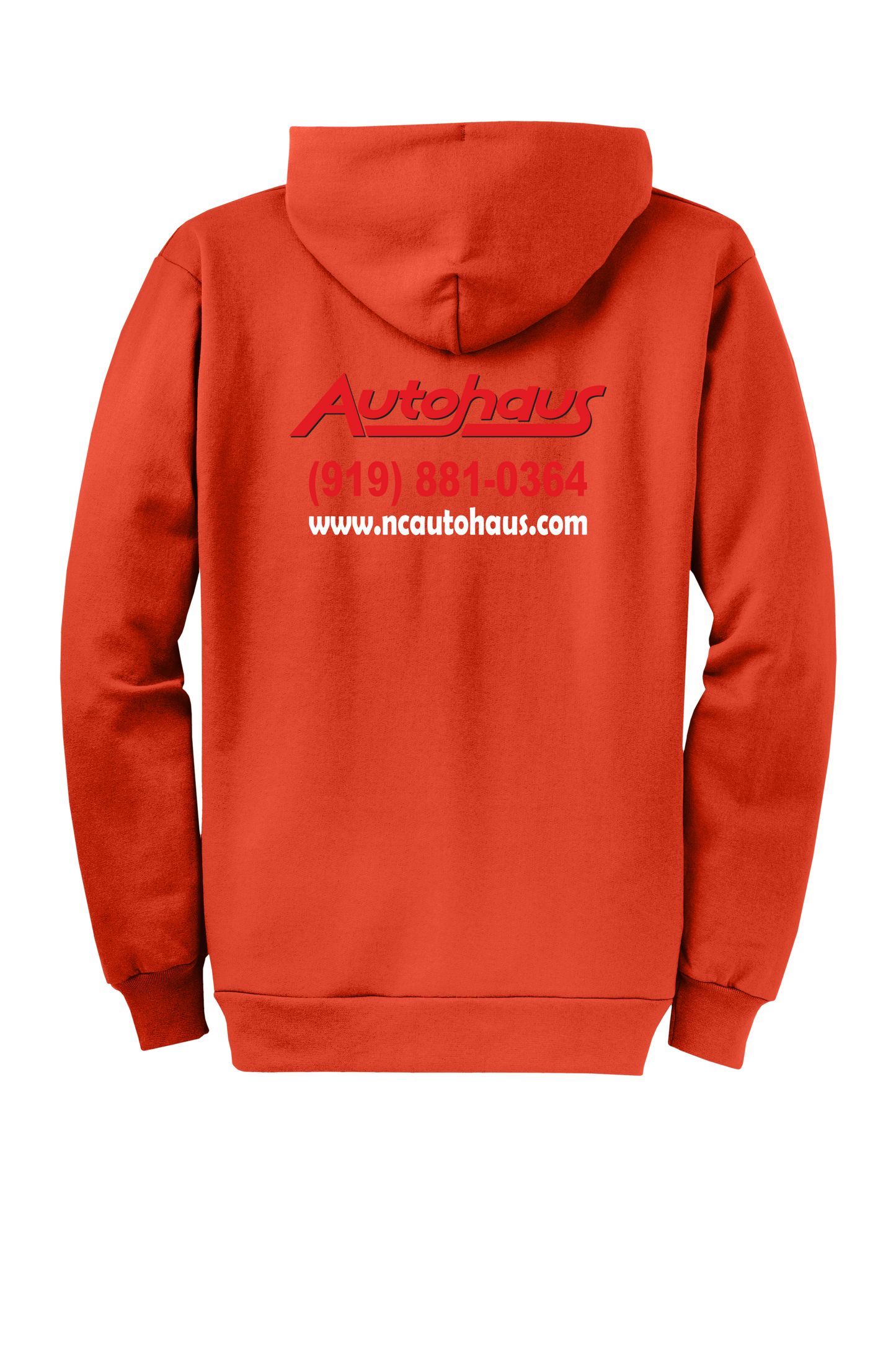 Economy Hoodie - FULL ZIP - Port  Company Core Fleece Hooded Sweatshirt PC78ZH - Autohaus