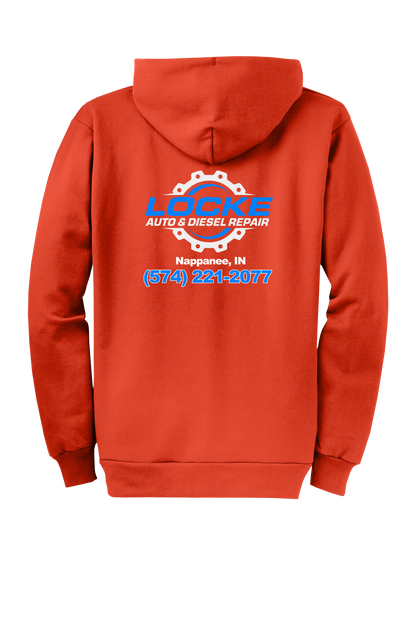 Hoodie - Full Zip Core Fleece Hooded Sweatshirt PC78ZH - Locke Auto & Diesel Repair