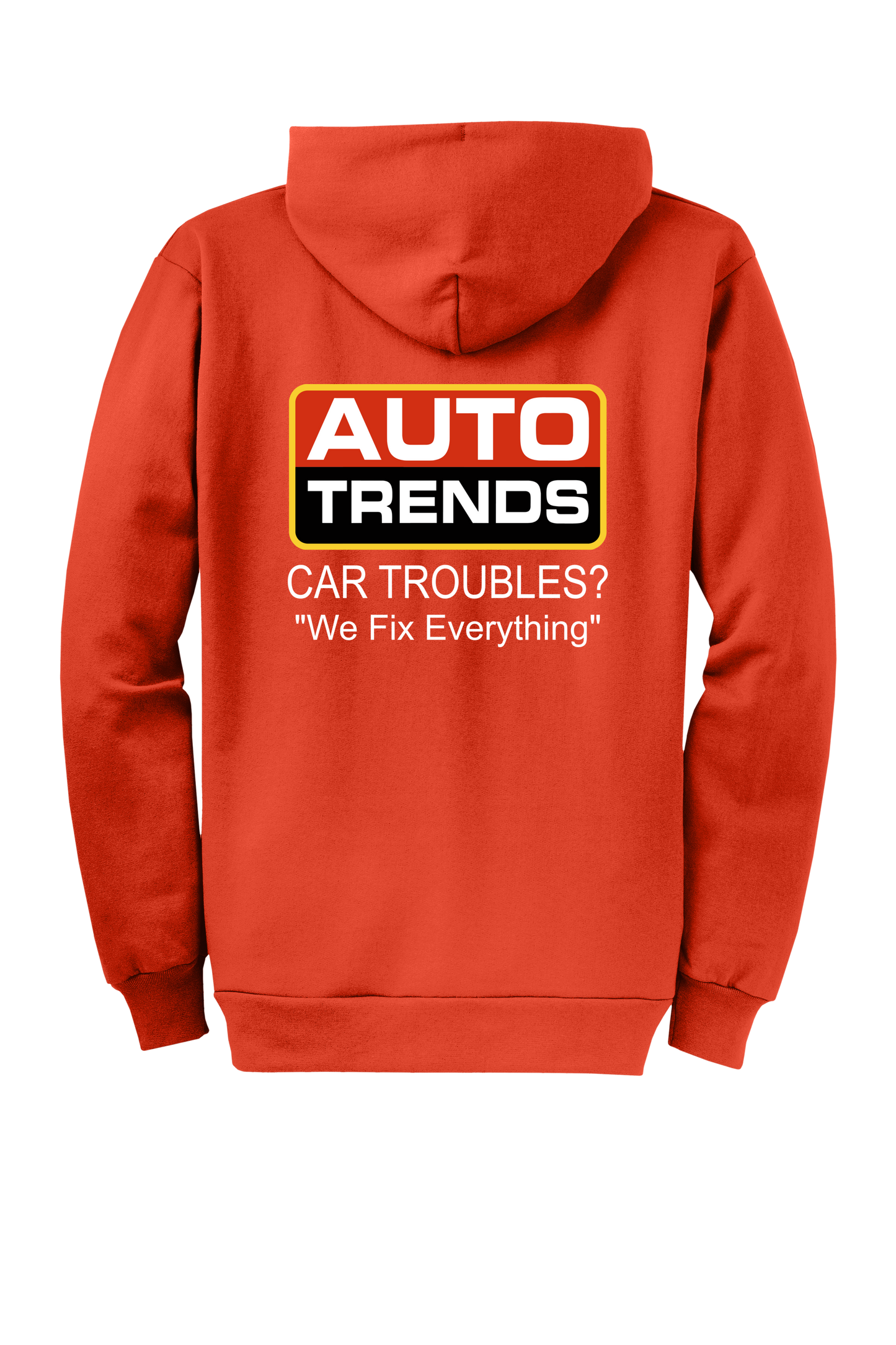 Economy Hoodie - FULL ZIP - Port  Company Core Fleece Hooded Sweatshirt PC78ZH - Auto Trends