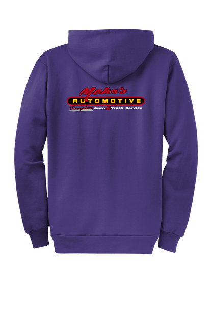 Economy Hoodie - FULL ZIP - Port  Company Core Fleece Hooded Sweatshirt PC78ZH - Mohr's Automotive