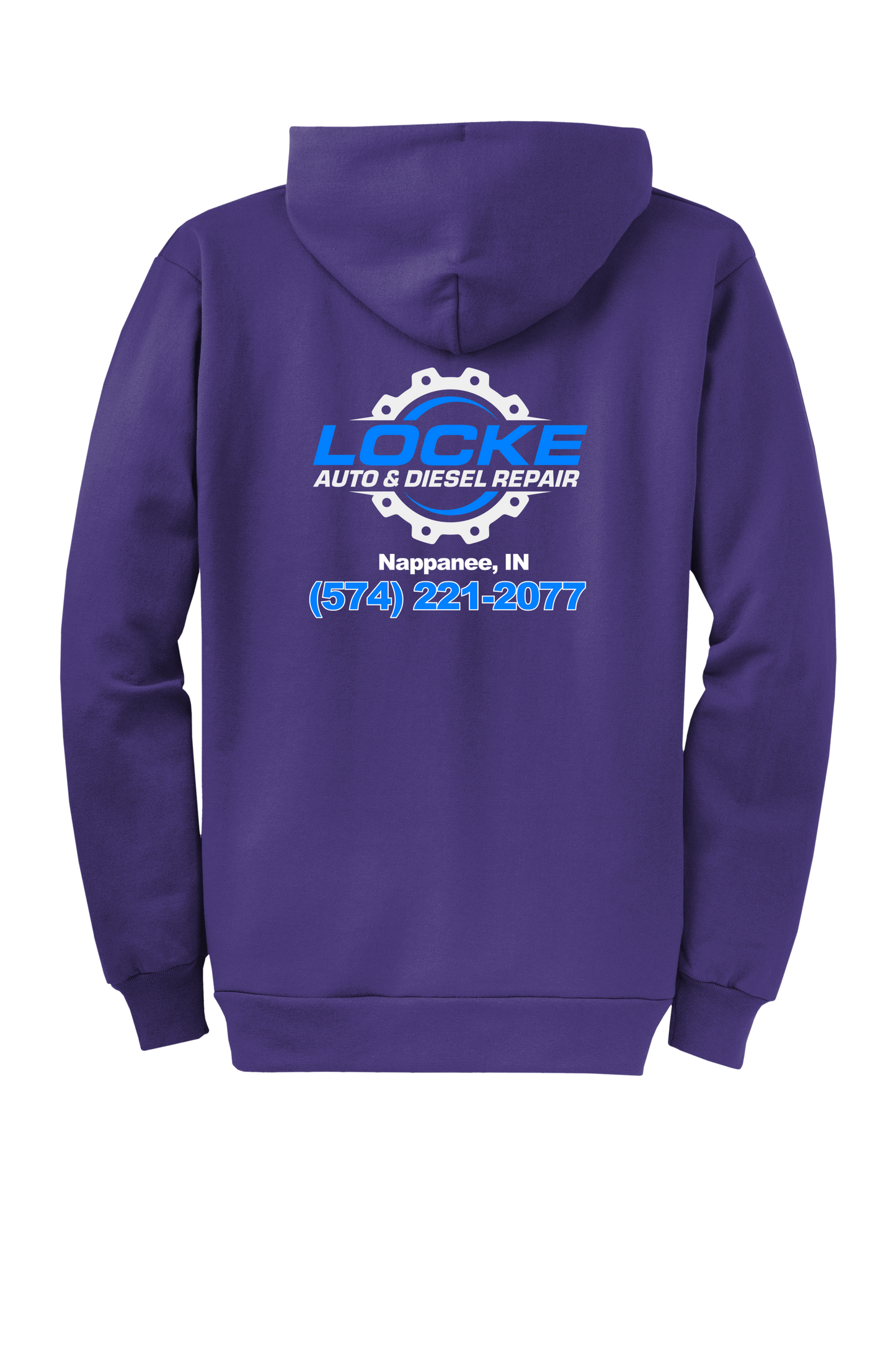 Hoodie - Full Zip Core Fleece Hooded Sweatshirt PC78ZH - Locke Auto & Diesel Repair