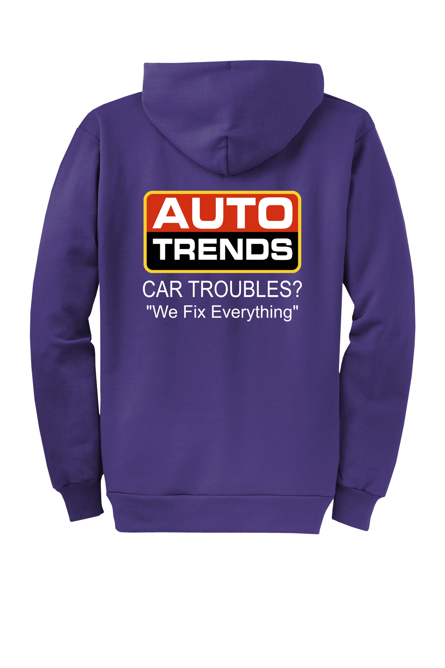 Economy Hoodie - FULL ZIP - Port  Company Core Fleece Hooded Sweatshirt PC78ZH - Auto Trends