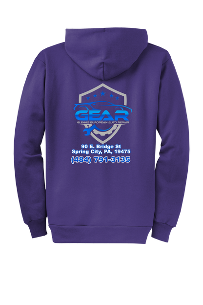 Hoodie - Full Zip Core Fleece Hooded Sweatshirt PC78ZH - Glenn's European Auto Repair (GEAR)