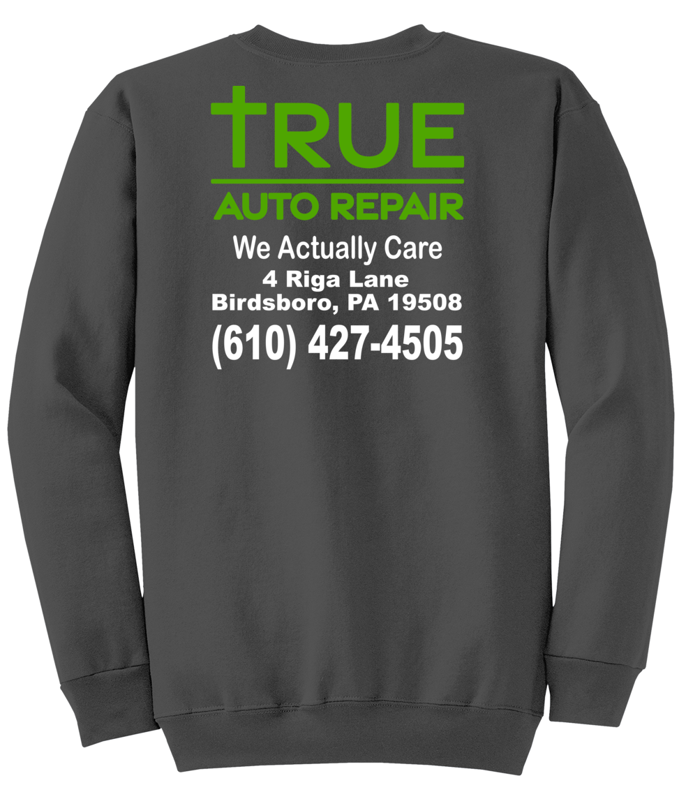 Sweatshirt - Core Fleece Crewneck Sweatshirt w/ Kangaroo Pocket - PC78 - True Auto Repair